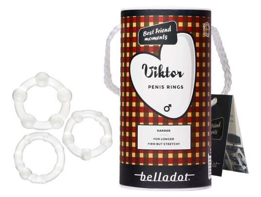 Belladot Viktor Penisring 3 stk Pink Belladot Viktor Penisring 3 stk Pink