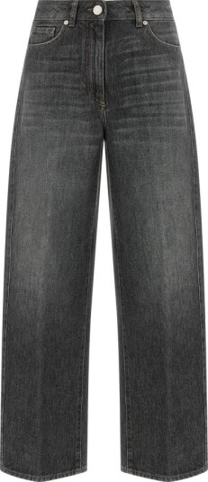 Peserico Dame Jeans Grå S,