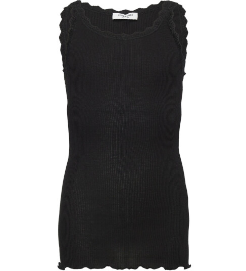 Rosemunde Kids Rkbalta Modal Sl Lace Top - Black - 140