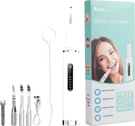 INF USB oppladbar dental irrigator IPX6 vanntett 6 moduser Hvit