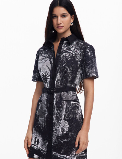 Desigual Tropic Litography La - Black - XS