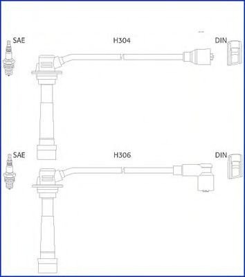 Tennplugg kabelsett HITACHI 134242