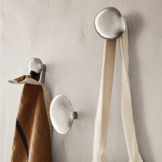 Ferm Living Mushroom Knagg Brushed Stainless Steel Ferm Living Mushroom Knagg Brushed Stainless Steel