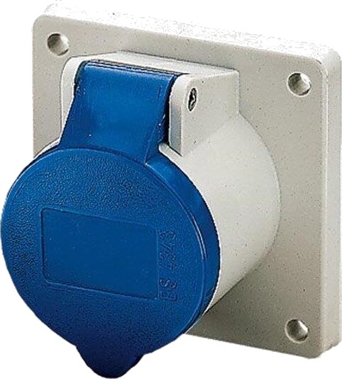 Mennekes CEE Uttak 75x75 mm (3-pol) 230V IP44
