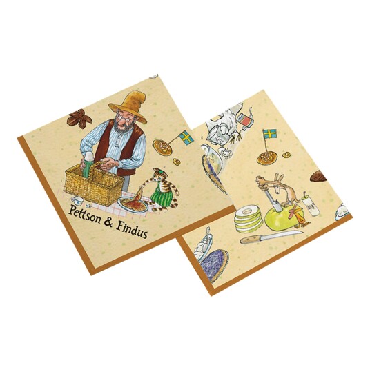 Buttericks Leco AB Servietter Pettson & Findus - 20-pakning