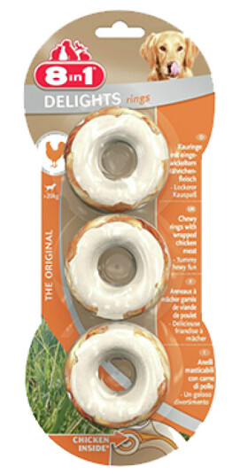 8In1 Delights Meaty Chewy Rings 1 Pakke 8In1 Delights Meaty Chewy Rings 1 Pakke