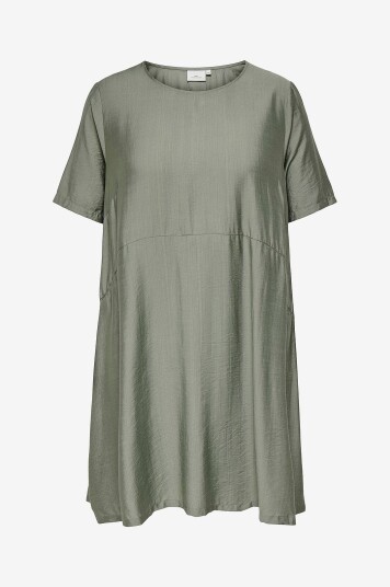 Only Carmakoma   Kjole carJoanna 2/4 O neck   Grønn