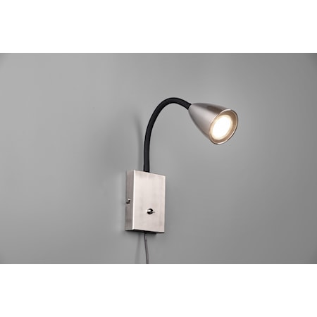 Wanda Vegglampe GU10 Børstet stål