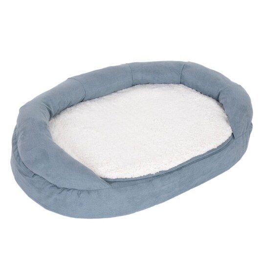 Zooplus Exclusive Oval Hundeseng Memory Grå L 117 X B 72 X H 24 cm Zooplus Exclusive Oval Hundeseng Memory Grå L 117 X B 72 X H 24 cm