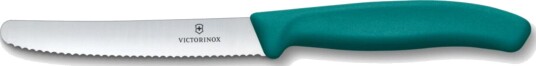 Victorinox Swiss Classic bølget tomat og bordkniv 11 cm grønn