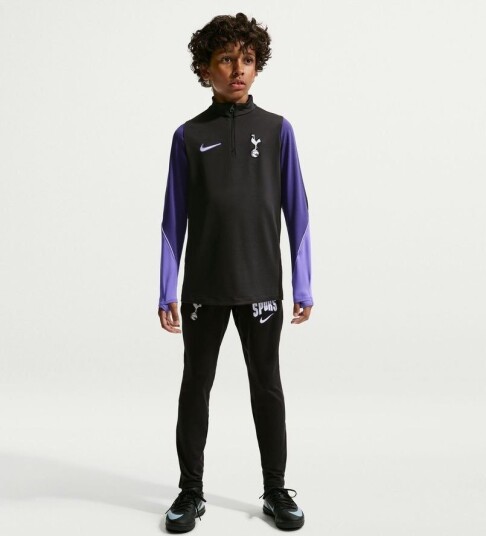 Tottenham Treningsskjorte Dri fit Strike Drill 3.   Svart/lilla/hvit Barn   Nike størrelse XL: 158 170 cm