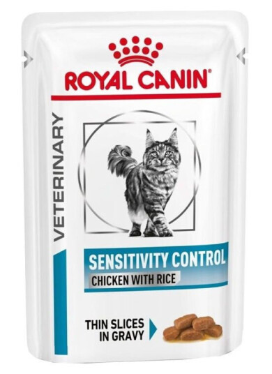 Royal Canin Veterinærfôr Katt Sensitivity Control Kylling og Ris 12 x 85g