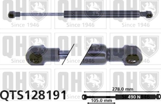 QUINTON HAZELL QTS128191 Baklukedemper