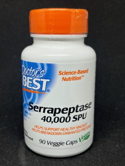 SERRAPEPTASE 40 000 SPU 90 kapsler