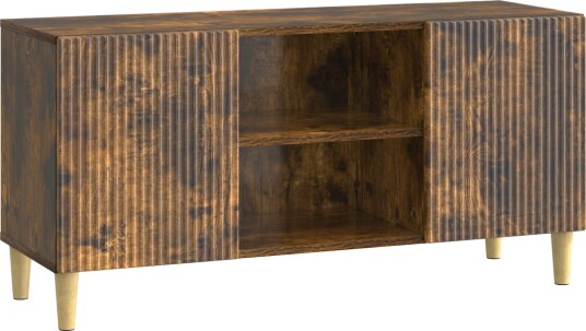  TV skap Røkt Eik 102 x 34,5 x 50 cm Konstruert tre