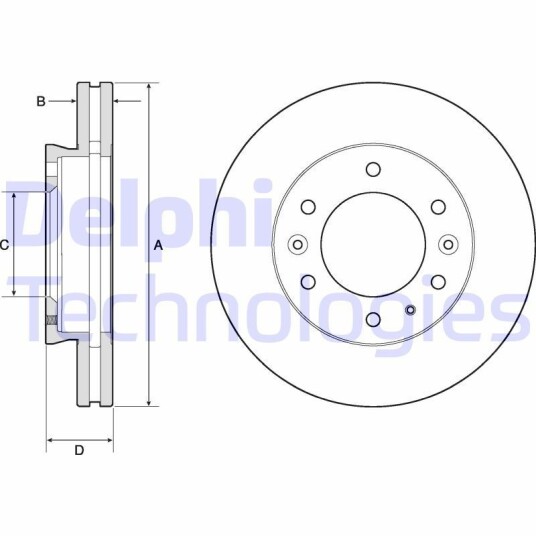 Bremseskive DELPHI BG9140C Bremseskive DELPHI BG9140C