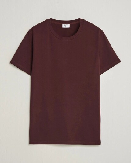 Filippa K Soft Lycra T Shirt Dark Burgundy