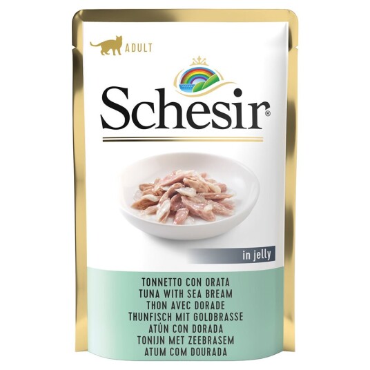 Schesir Gelé I Pose 6 X 85 G Tunfisk Med Gullbust