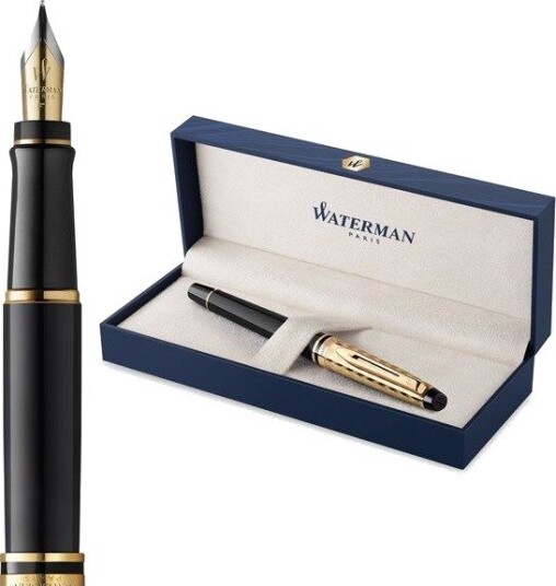 Waterman Expert The Opera Collection Black & Gold G.T. Fountain pen M Blue ink