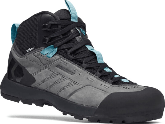 Black Diamond Women's Misson Leather Mid WP 39, Steel Grey/Costal Blue