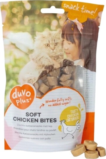 Duvo+ Soft Bites Kylling Kattegodbit 50 G Duvo+ Soft Bites Kylling Kattegodbit 50 G