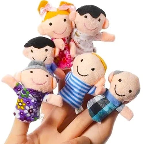 6 Pak Fingerdukke / Dukke Ulike figurer