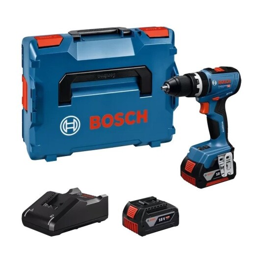 Bosch GSB 18V 65 Slagdrill 18V Med 2x5.0Ah batterier L Boxx Bosch GSB 18V 65 Slagdrill 18V Med 2x5.0Ah batterier L Boxx
