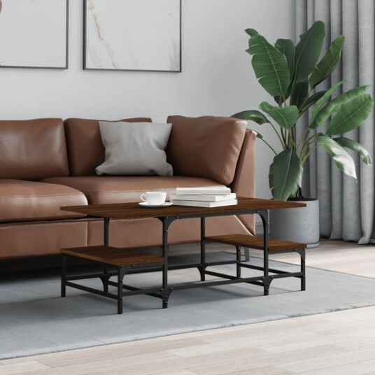 Salongbord brun eik 100x50,5x40 cm konstruert tre 8721012125391