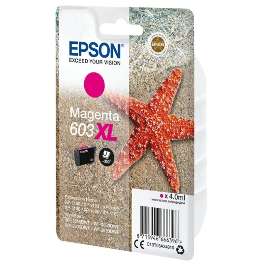 Epson Originale Blekkpatroner Epson C13t03a34020 4 Ml Magenta