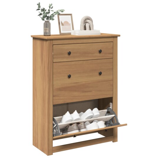  Skoskap Panama 80x35x105 cm heltre furu