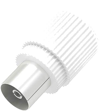 HAMA Antennekontakt Coax Hvit