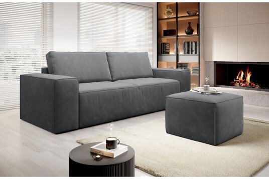 Kamli Sovesofa 3 seters med Oppbevaring Grå Kamli Sovesofa 3 seters med Oppbevaring Grå