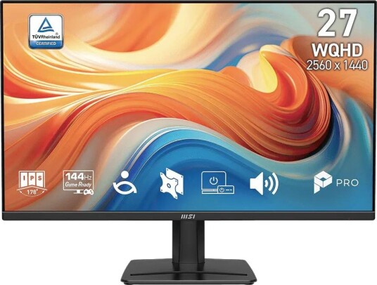 MSI PRO MP275QDE E14 27" WQHD 144Hz 1ms 9S6-3PF2CM-005 MSI PRO MP275QDE E14 27" WQHD 144Hz 1ms 9S6-3PF2CM-005