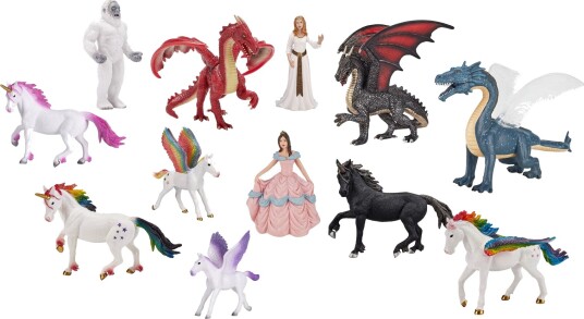 Mojo Fun Fantasidyr Og Figurer Lekesett 12 Stk