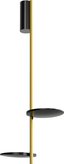Kimia Pendel Sort / Satin Gold Kimia Pendel Sort / Satin Gold