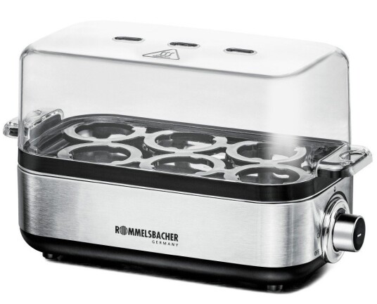 Eggkoker Rommelsbacher ER600 6 egg stål 435W