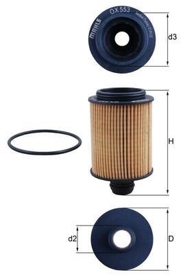 Oljefilter KNECHT OX 553D