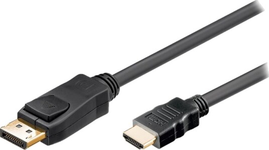 Akyga Adapterkabel Displayport Hann Til Hdmi Hann 1.8 M Svart