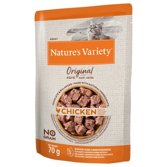 Nature’S Variety 10 + 2 Gratis! 12 X 70 G Nature'S Variety Original Paté No Grain Huhn