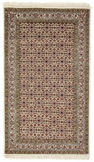 Håndknyttet. Opphav: India Tabriz Indi Teppe 95x162