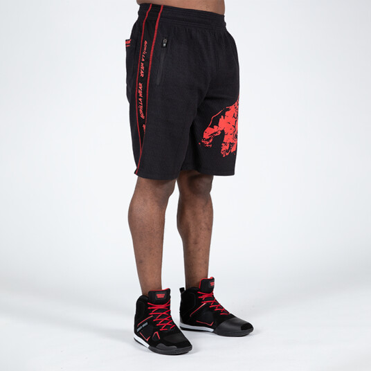 Buffalo Old School Workout Shorts, Black/Red Svart/Röd Small/Medium