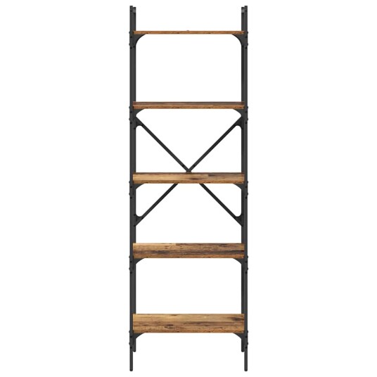 Bokhylle Gamle tre 56 x 32 x 174 cm Konstruert tre