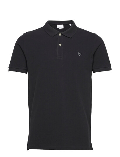 Knowledge Cotton Apparel Toke Basic Badge Polo   Gots/Vegan   Black   XXL