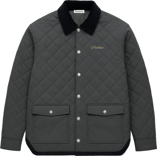 Prohibited Autumn Field Quilted Jacket   Green   L
