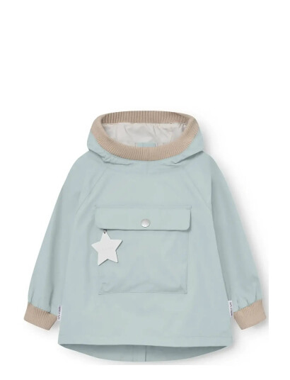MINI A TURE Matbabyvito Fleece Lined Spring Anorac. Grs Blue 9M/74