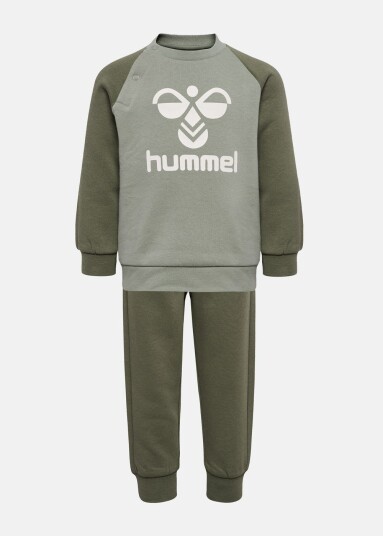 Hummel Hmlhumming Crewsuit Dusty Olive 62 Treningsklær Hummel Hmlhumming Crewsuit Dusty Olive 62 Treningsklær