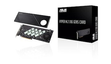 ASUS Hyper M.2 x16 Gen5 Harddisk Grensesnittsadapter med 4 M.2 Tilkoblinger ASUS Hyper M.2 x16 Gen5 Harddisk Grensesnittsadapter med 4 M.2 Tilkoblinger
