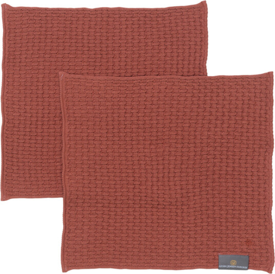 Georg Jensen Damask Nors kjøkkenklut 2-pk 27 cm Juniper rød Georg Jensen Damask Nors kjøkkenklut 2-pk 27 cm Juniper rød