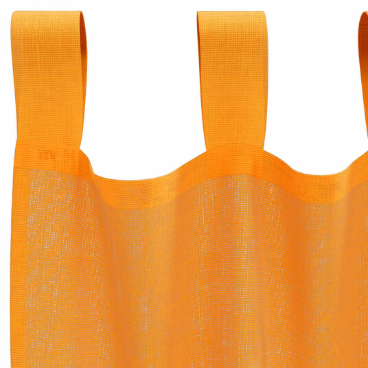 Voilegardiner med hemper 2 stk oransje 140x245 cm 8721158553003