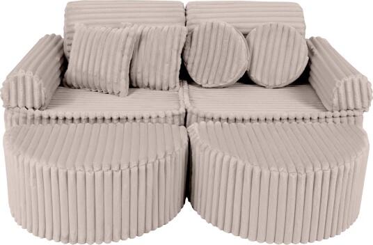 MeowBaby Churros Sofa Max, Pebble Beige